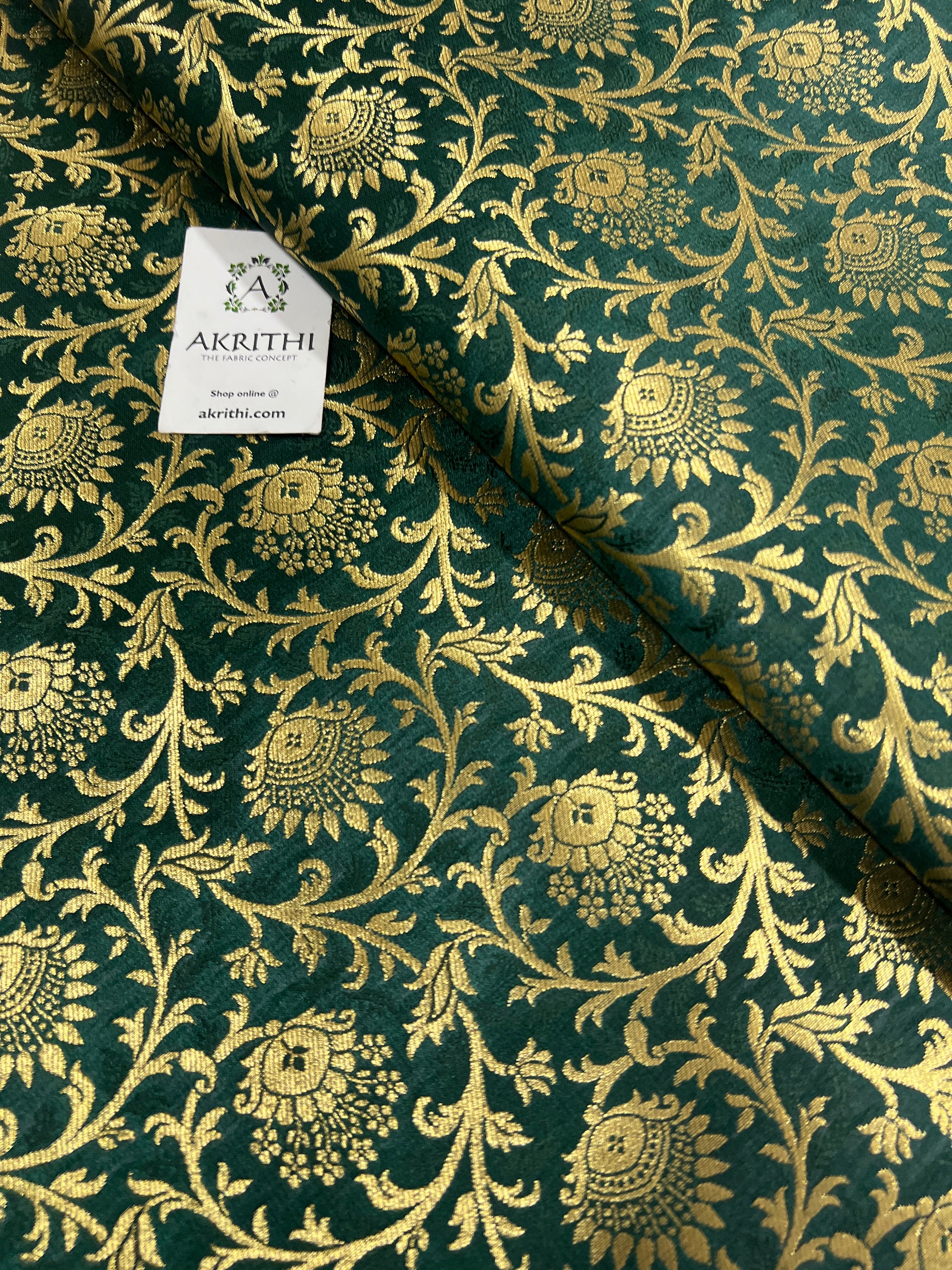 Pure Banarasi brocade fabric