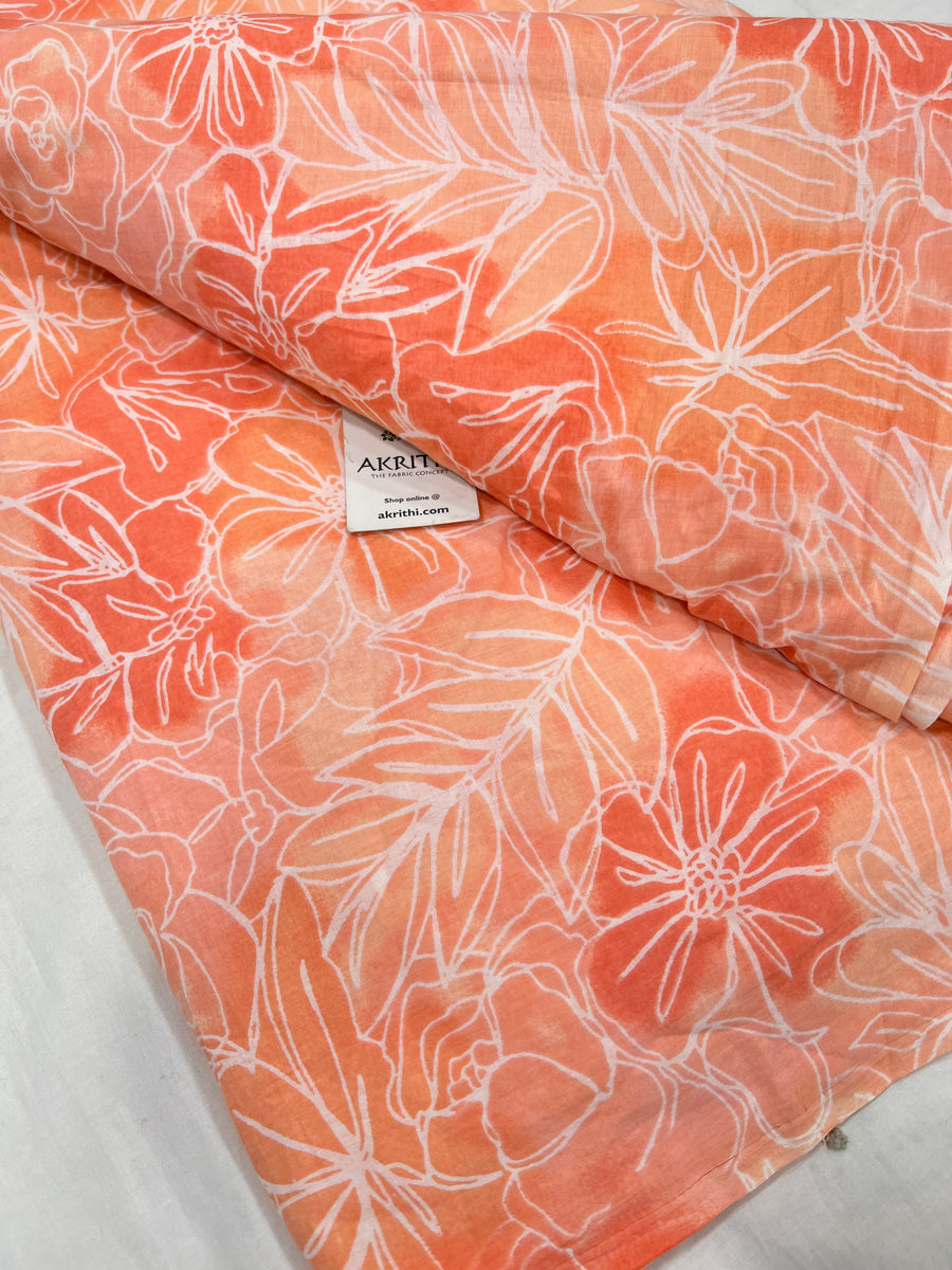 Printed pure cotton fabric