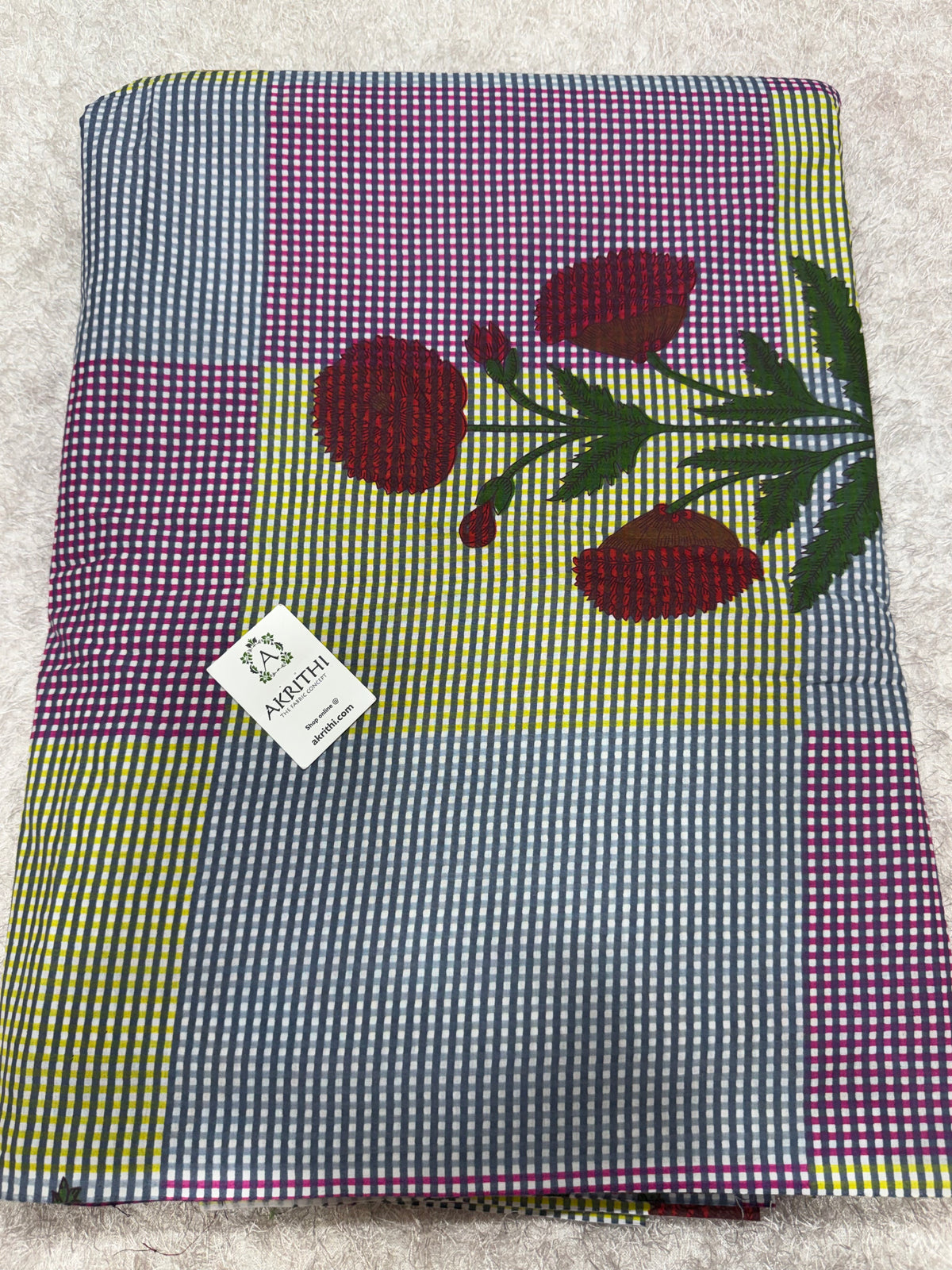 Printed pure cotton fabric