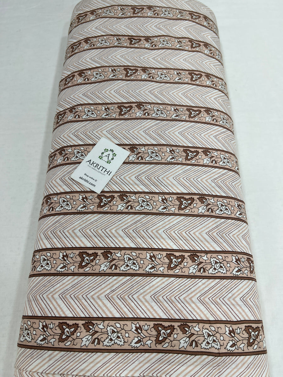 Printed pure cotton fabric