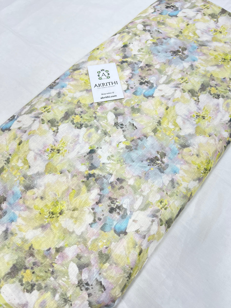 Digital Printed pure linen fabric