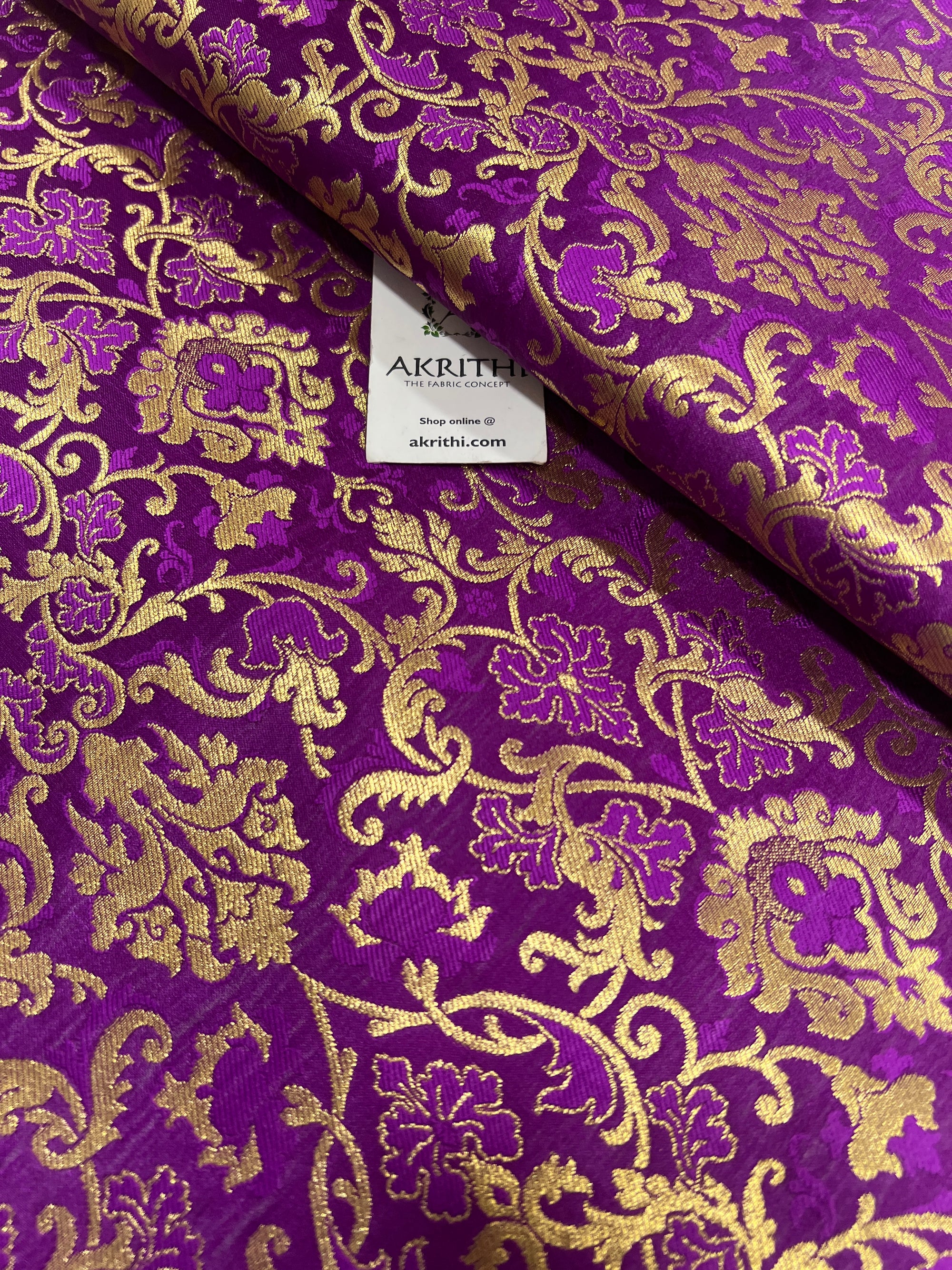 Pure Banarasi brocade fabric