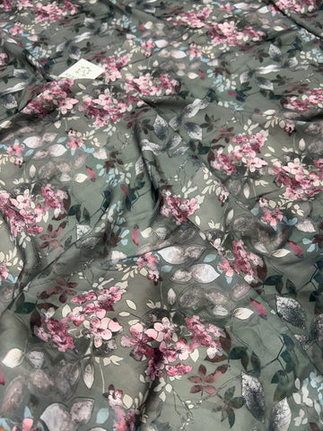 Digital printed modal satin fabric