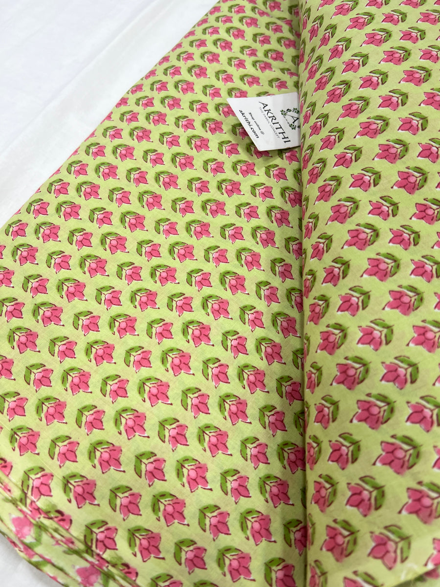 Printed pure cotton fabric