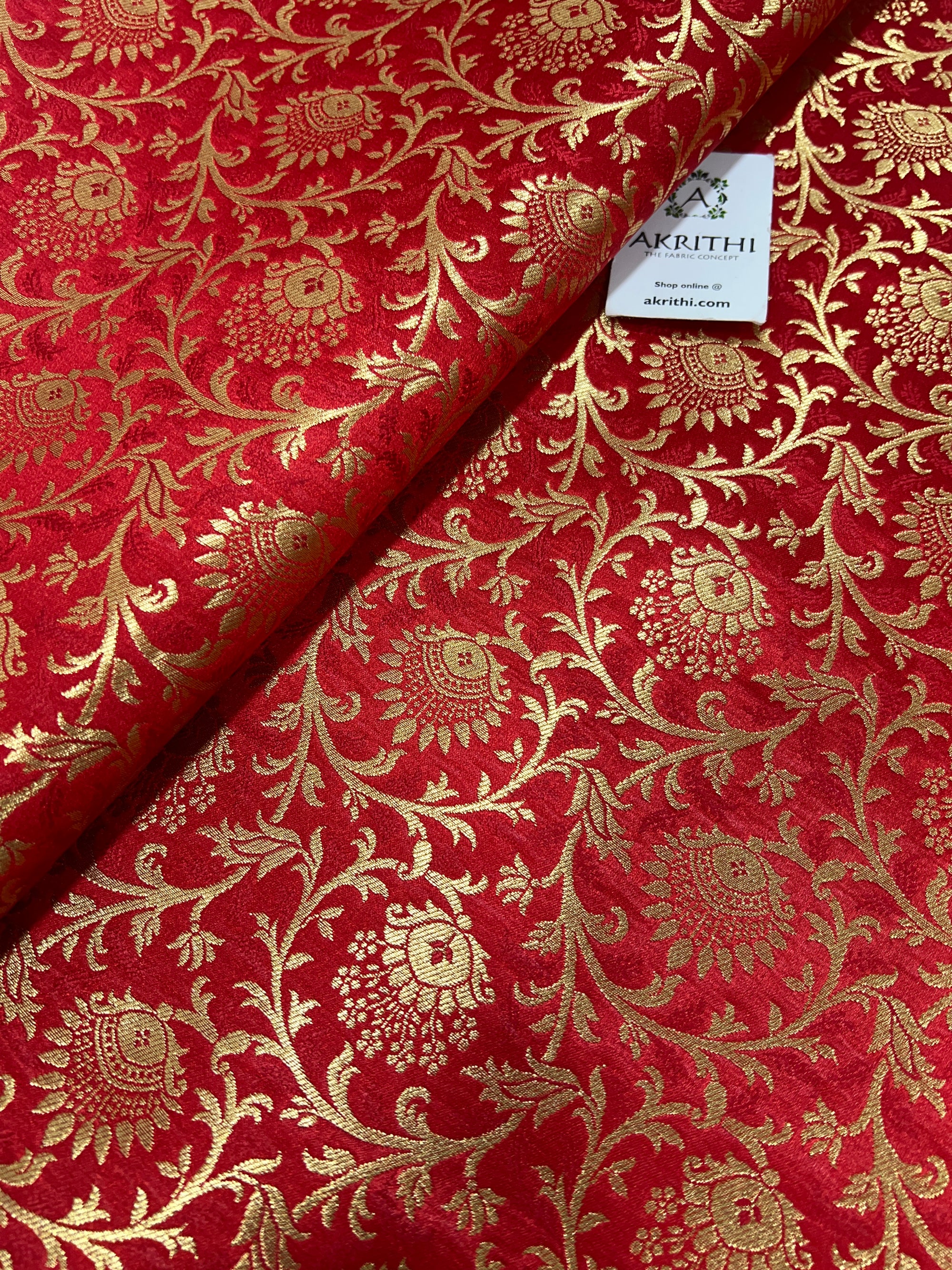 Pure Banarasi brocade fabric