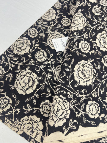 Hand block Printed pure cotton fabric 90 cms cut