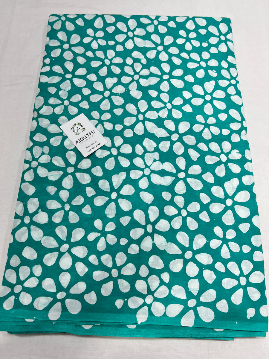 Dabu block Printed pure cotton fabric
