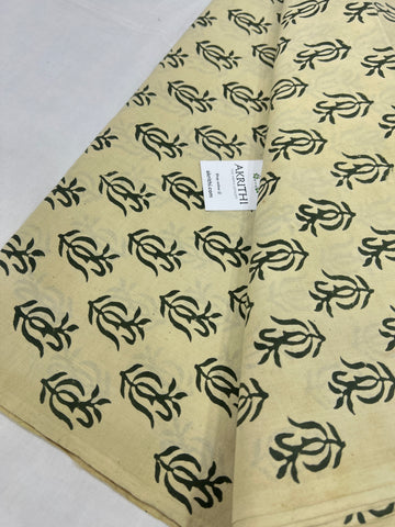 Hand block Printed pure cotton fabric