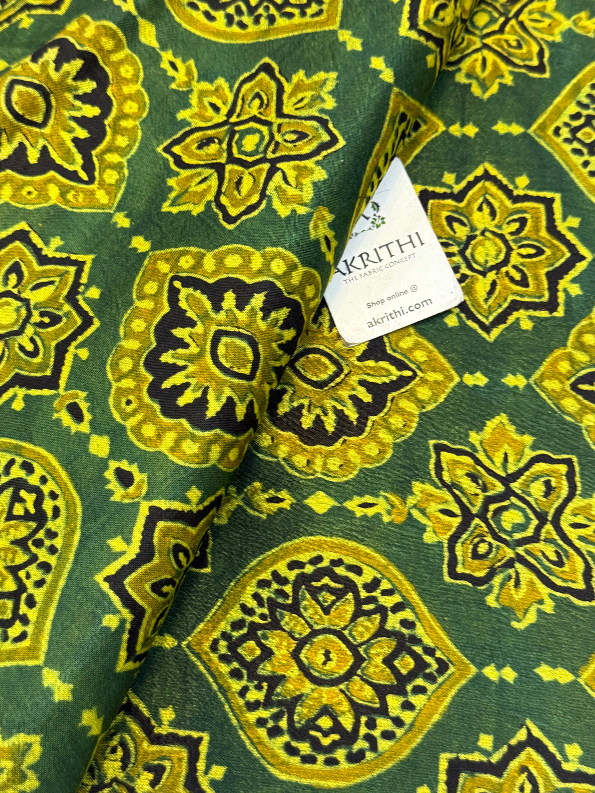 Ajrakh pure mashru silk fabric