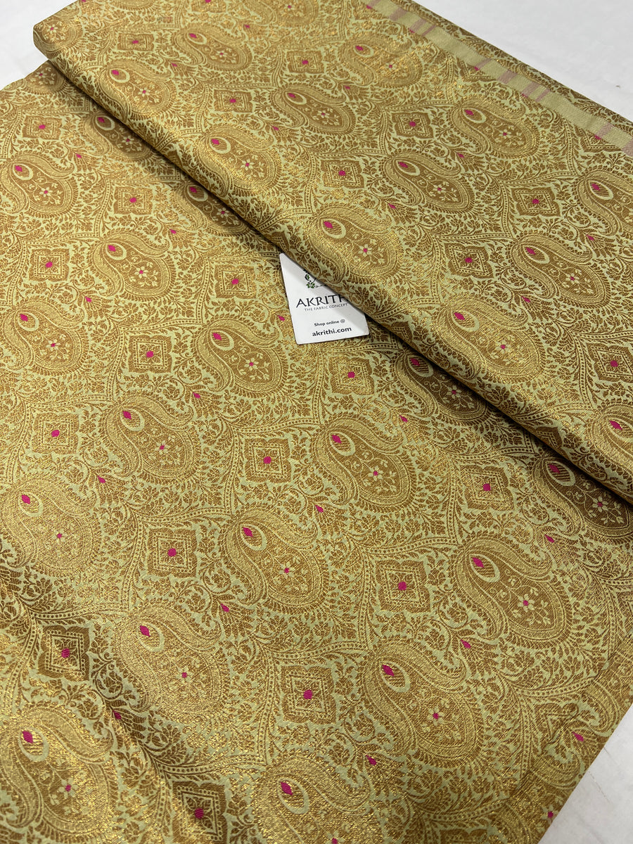 Pure Banarasi brocade fabric