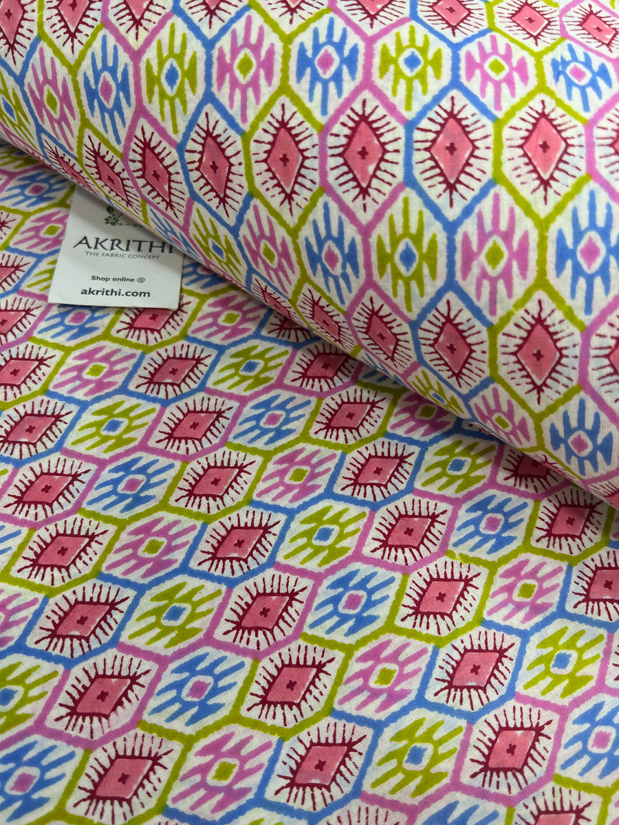 Printed pure cotton fabric