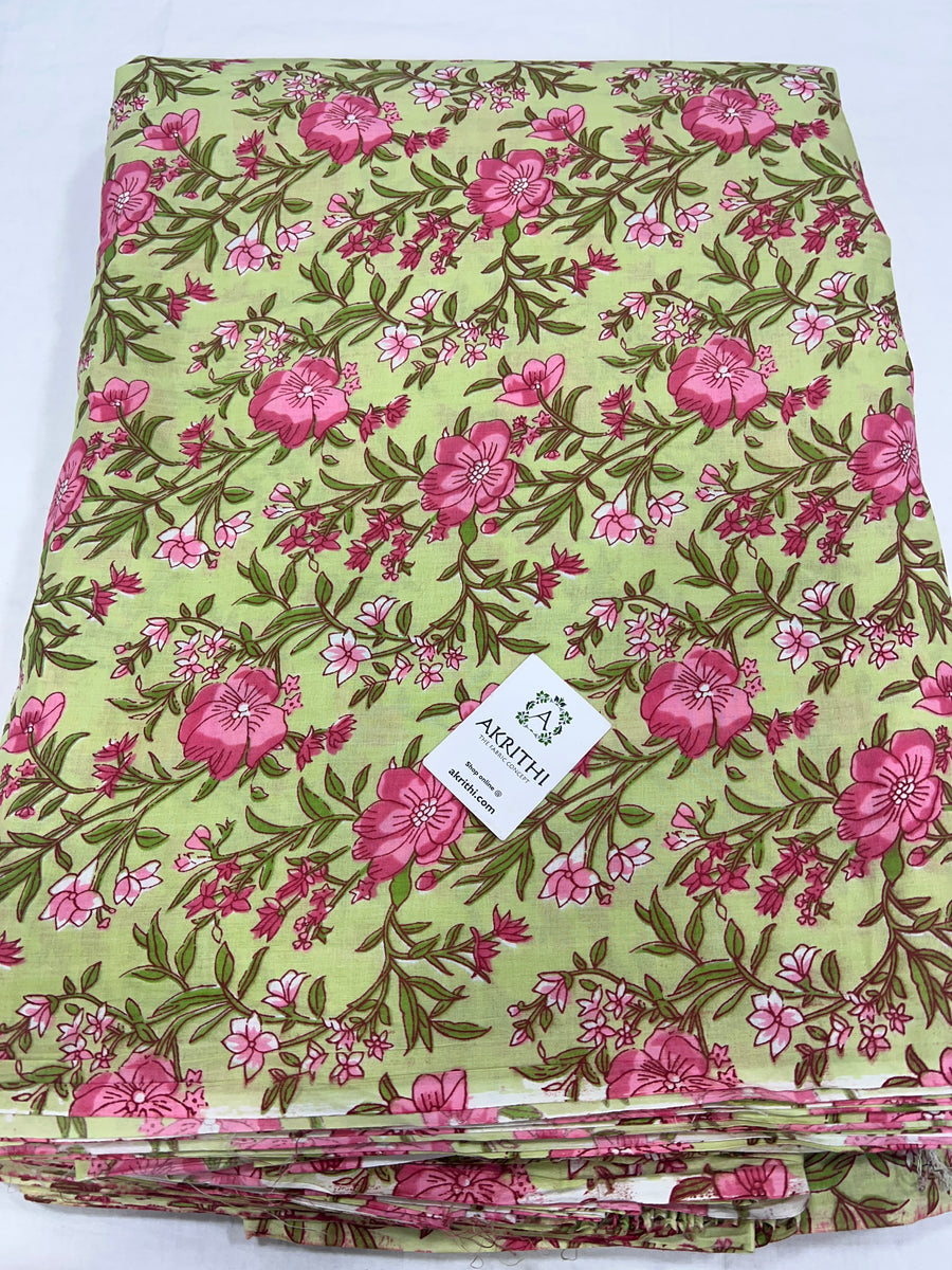 Printed pure cotton fabric