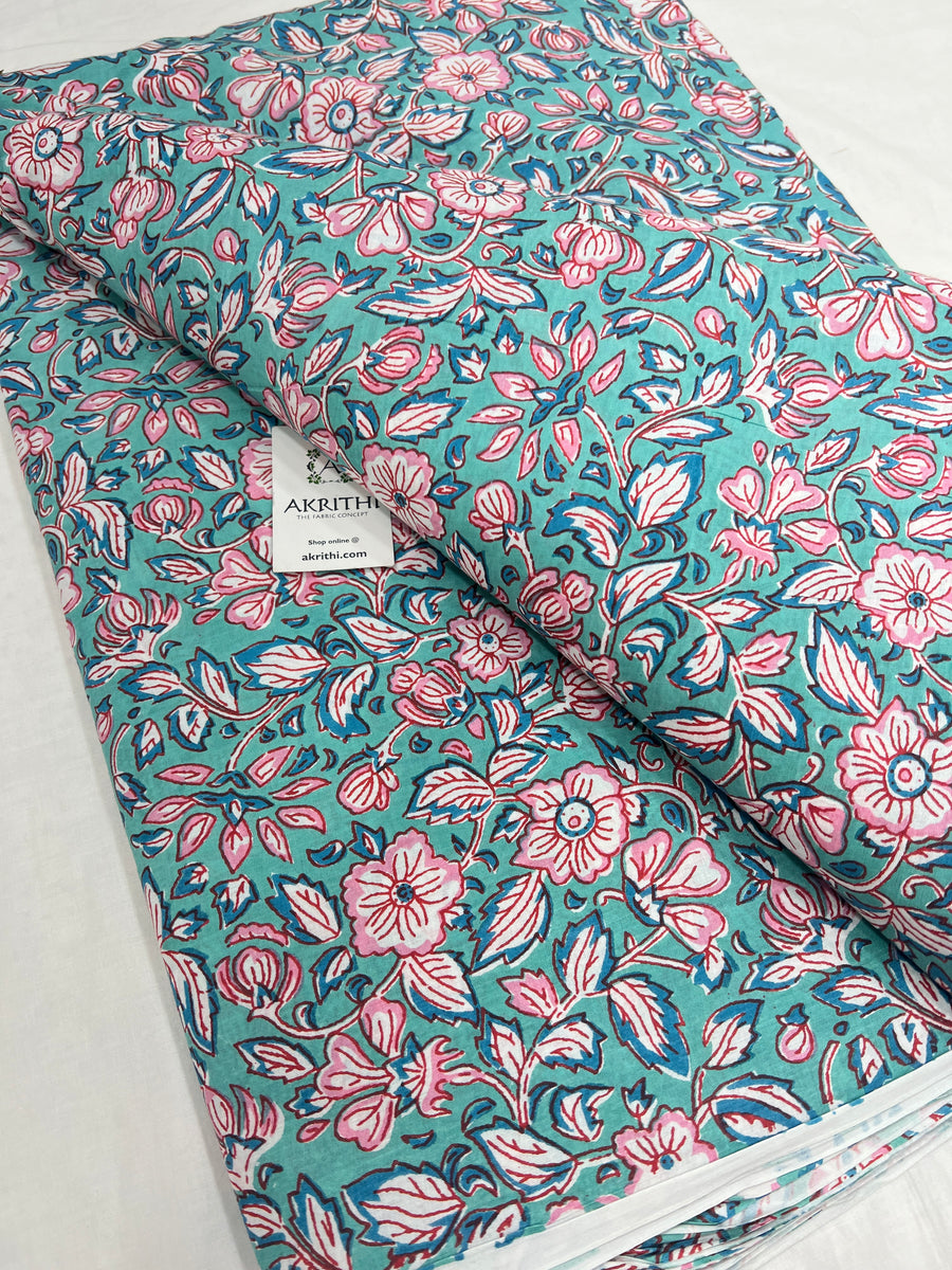 Printed pure cotton fabric