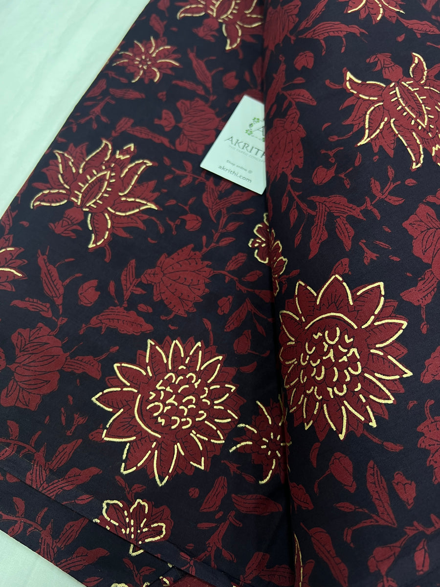 Printed pure cotton fabric