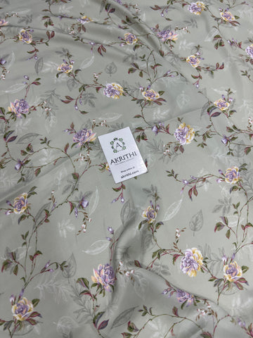 Digital printed modal satin fabric