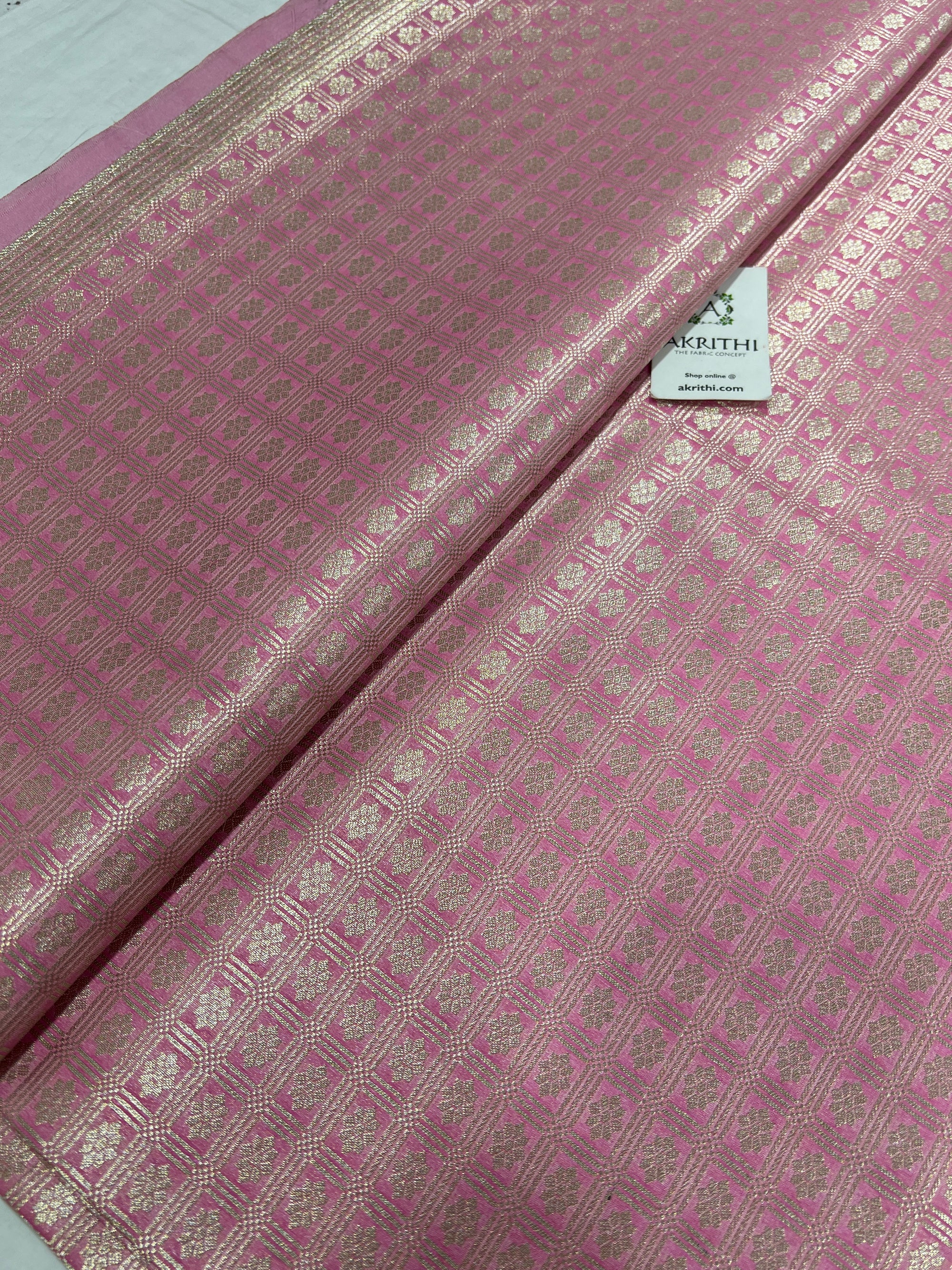 Pure Banarasi brocade fabric