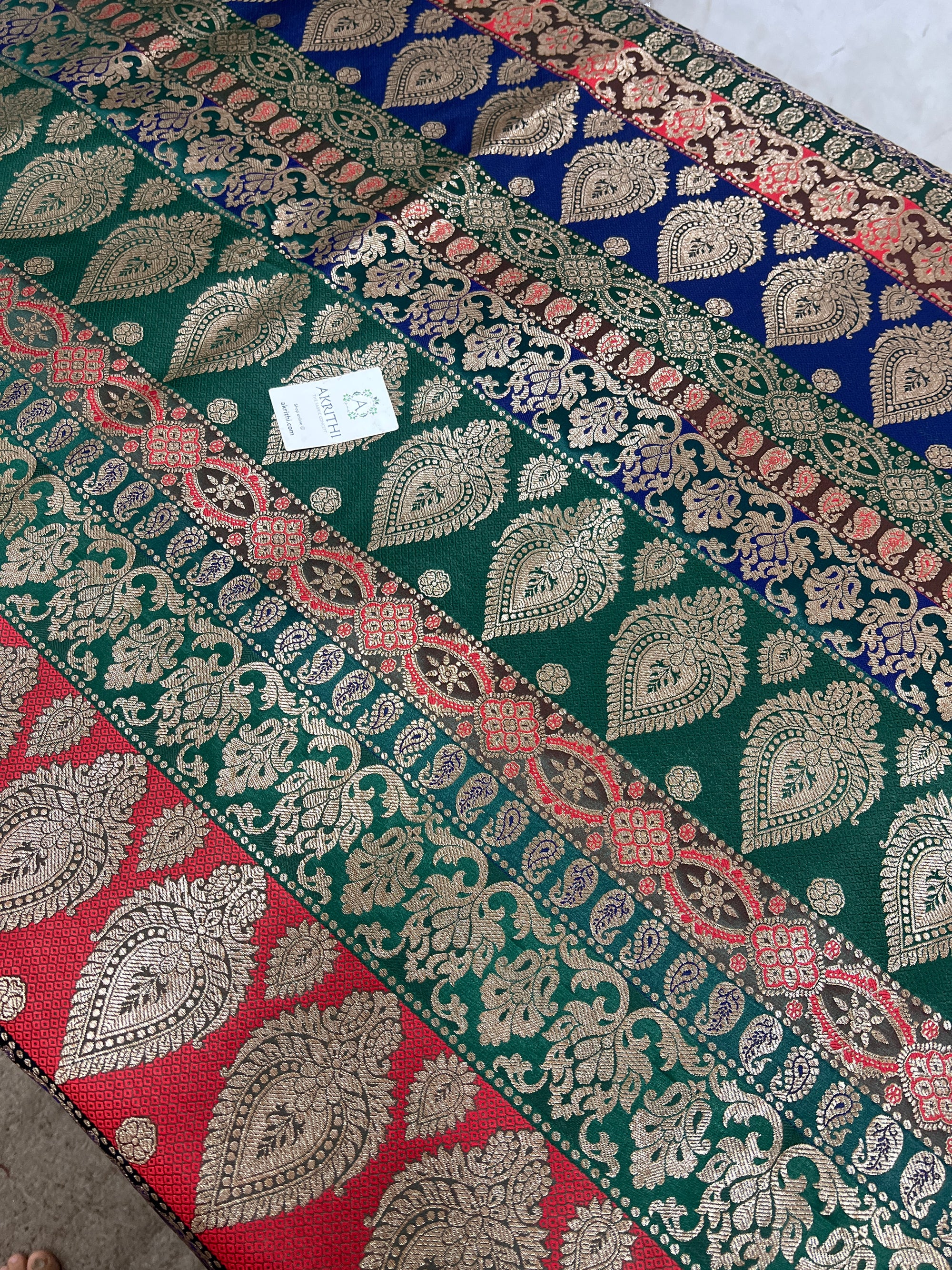 Pure Banarasi brocade fabric