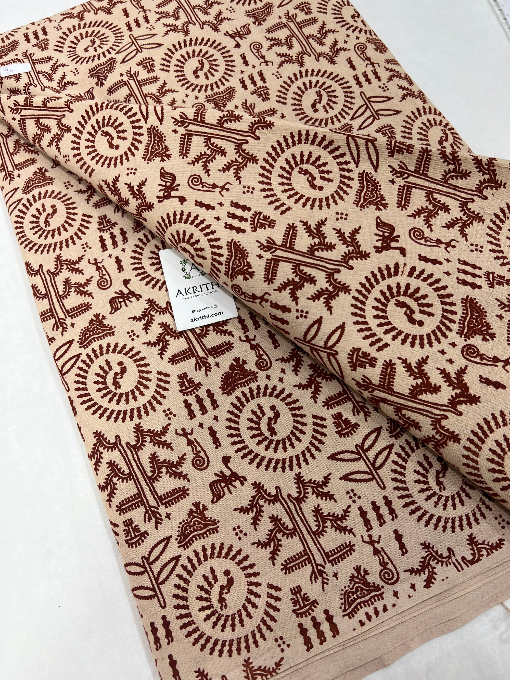 Printed pure cotton fabric 60 cms cut