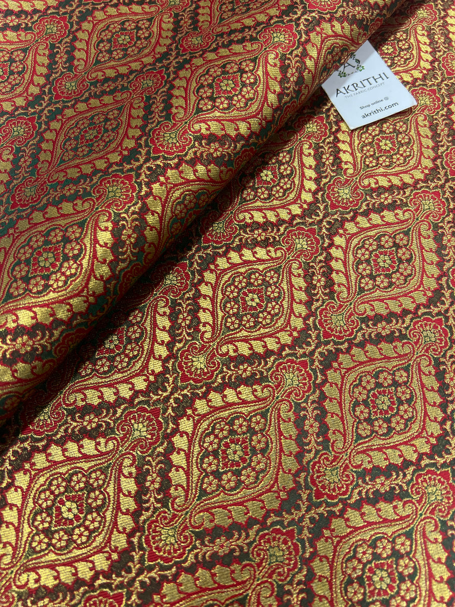 Pure Banarasi brocade fabric