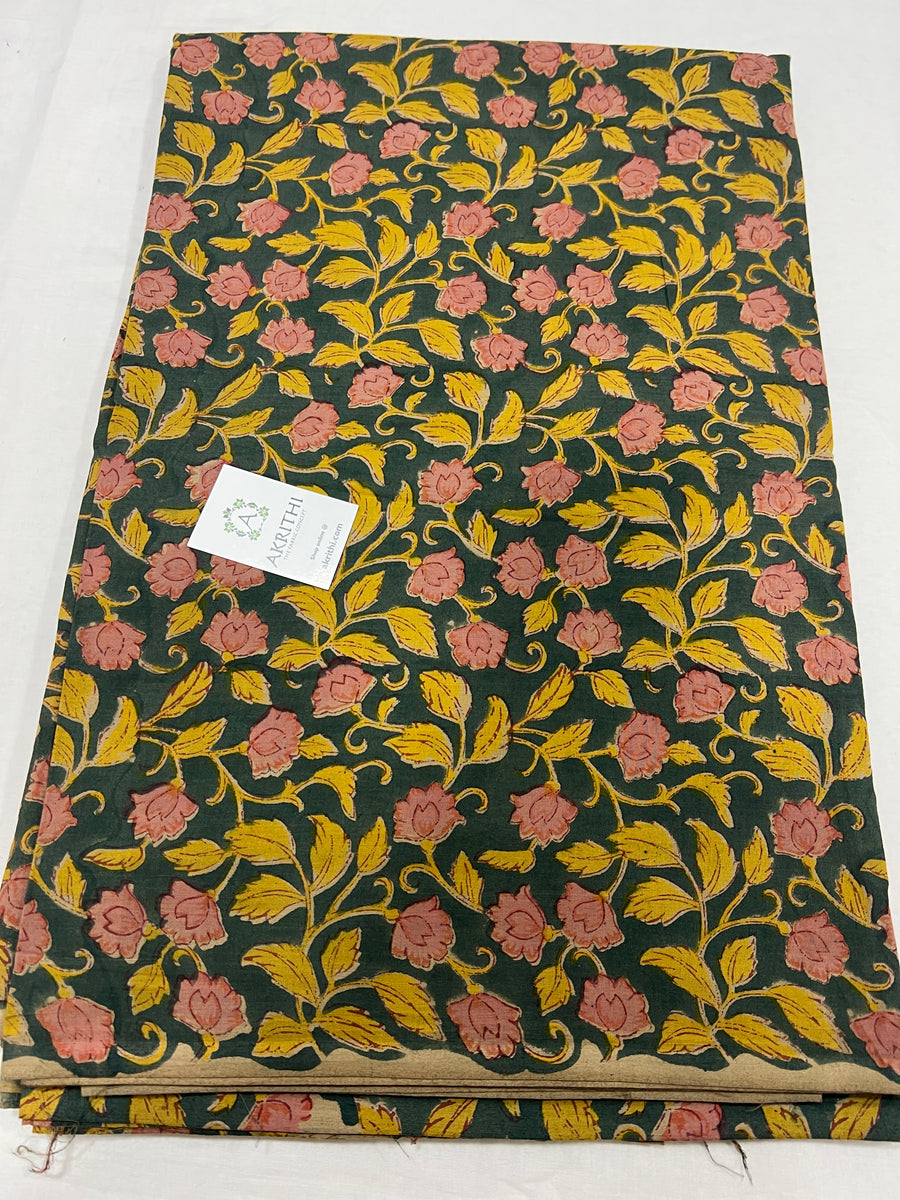 Hand block Printed pure cotton fabric