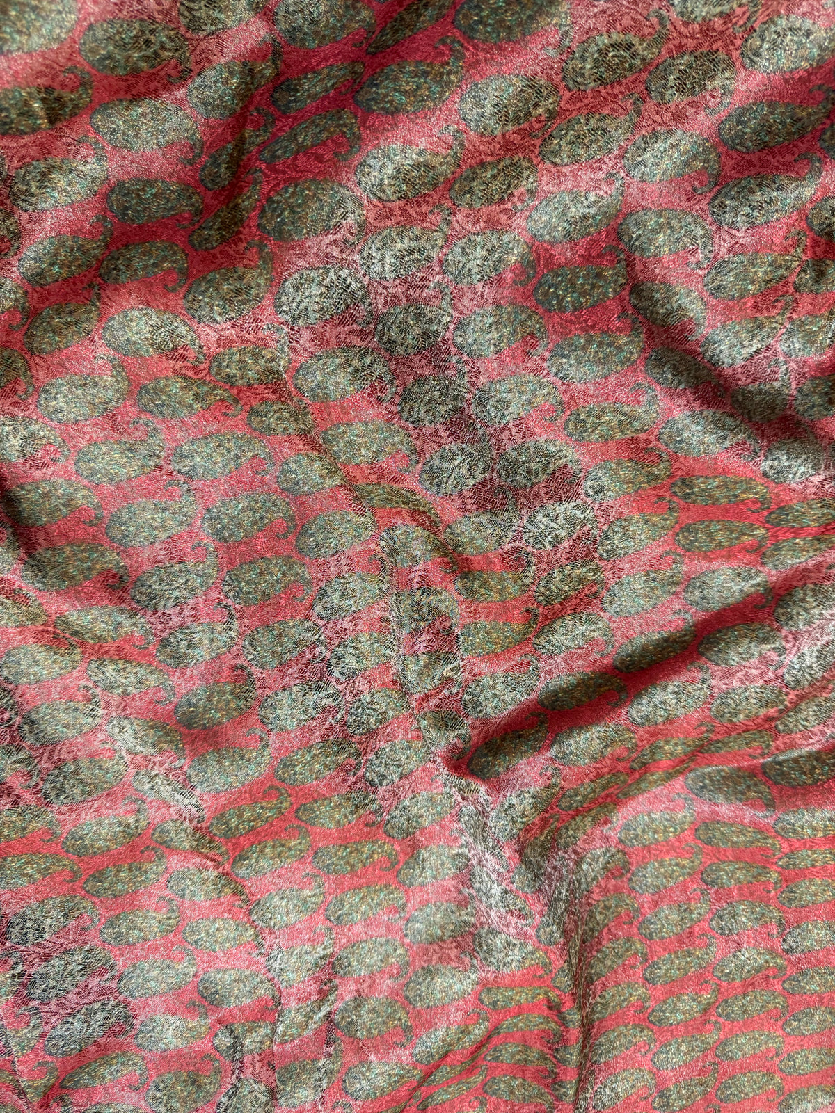 Printed pure tissue viscose muslin jacquard fabric