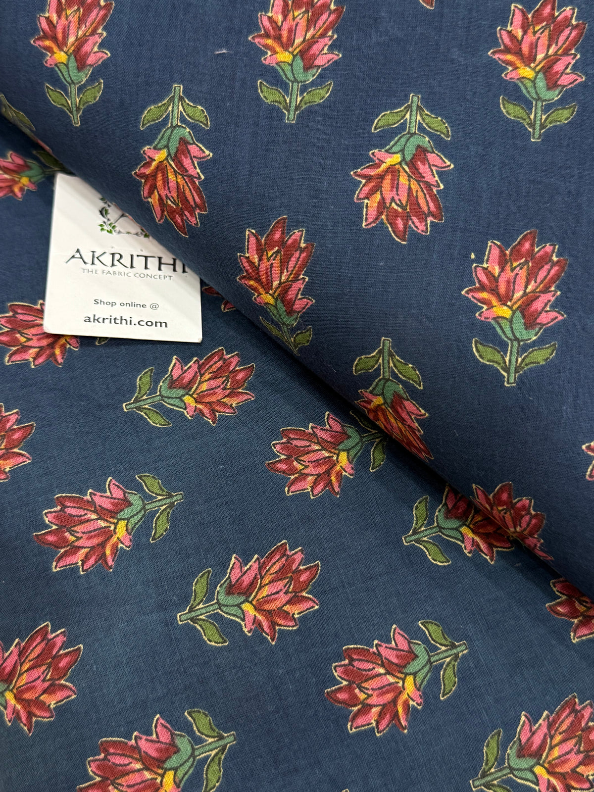Printed pure cotton fabric