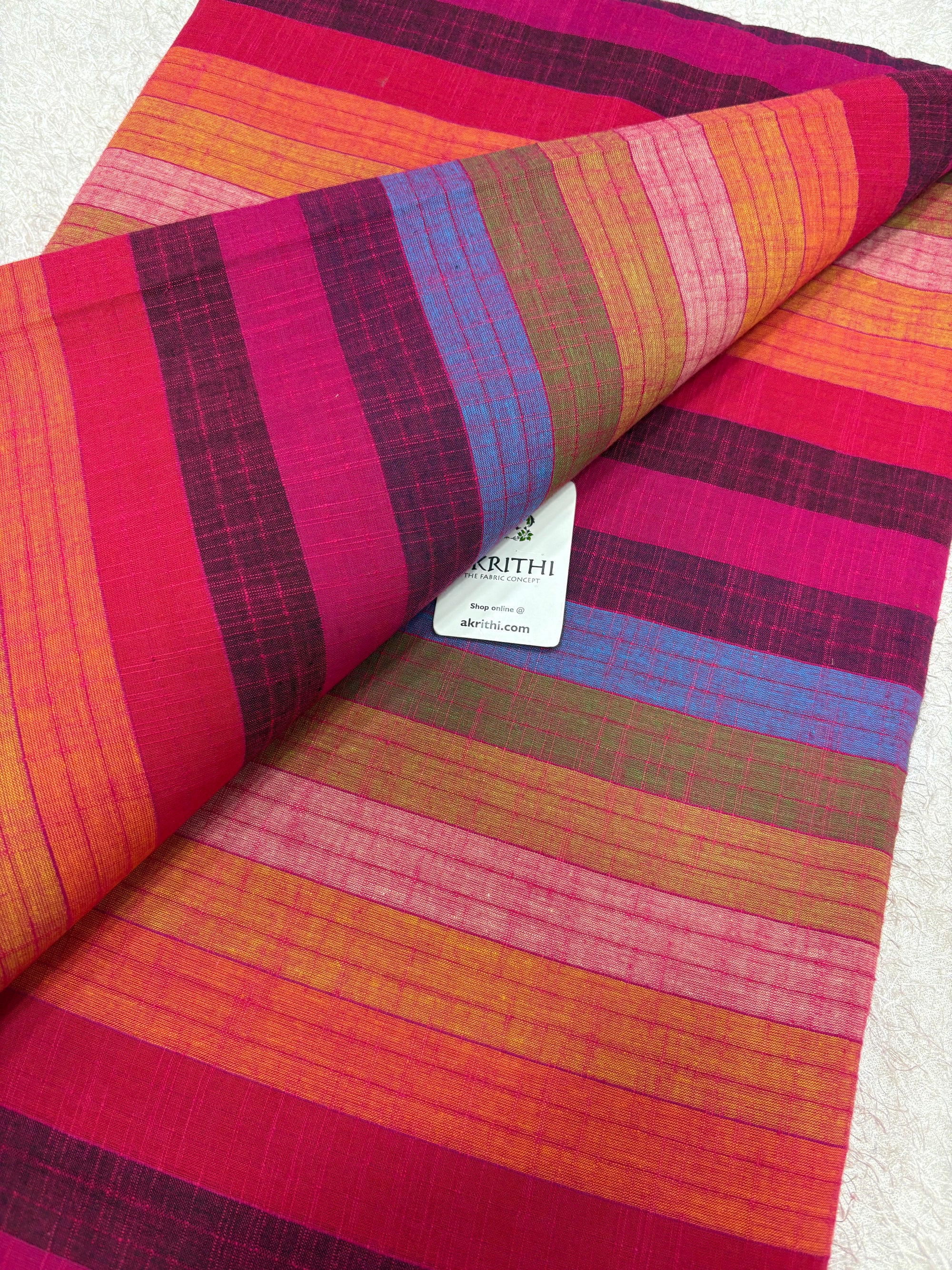 Woven striped Pure cotton fabric