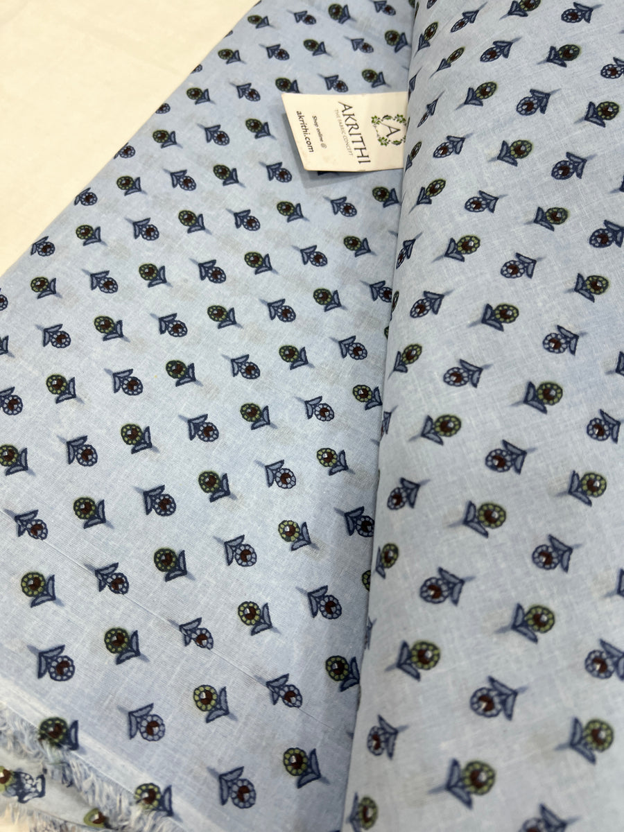 Printed pure cotton fabric