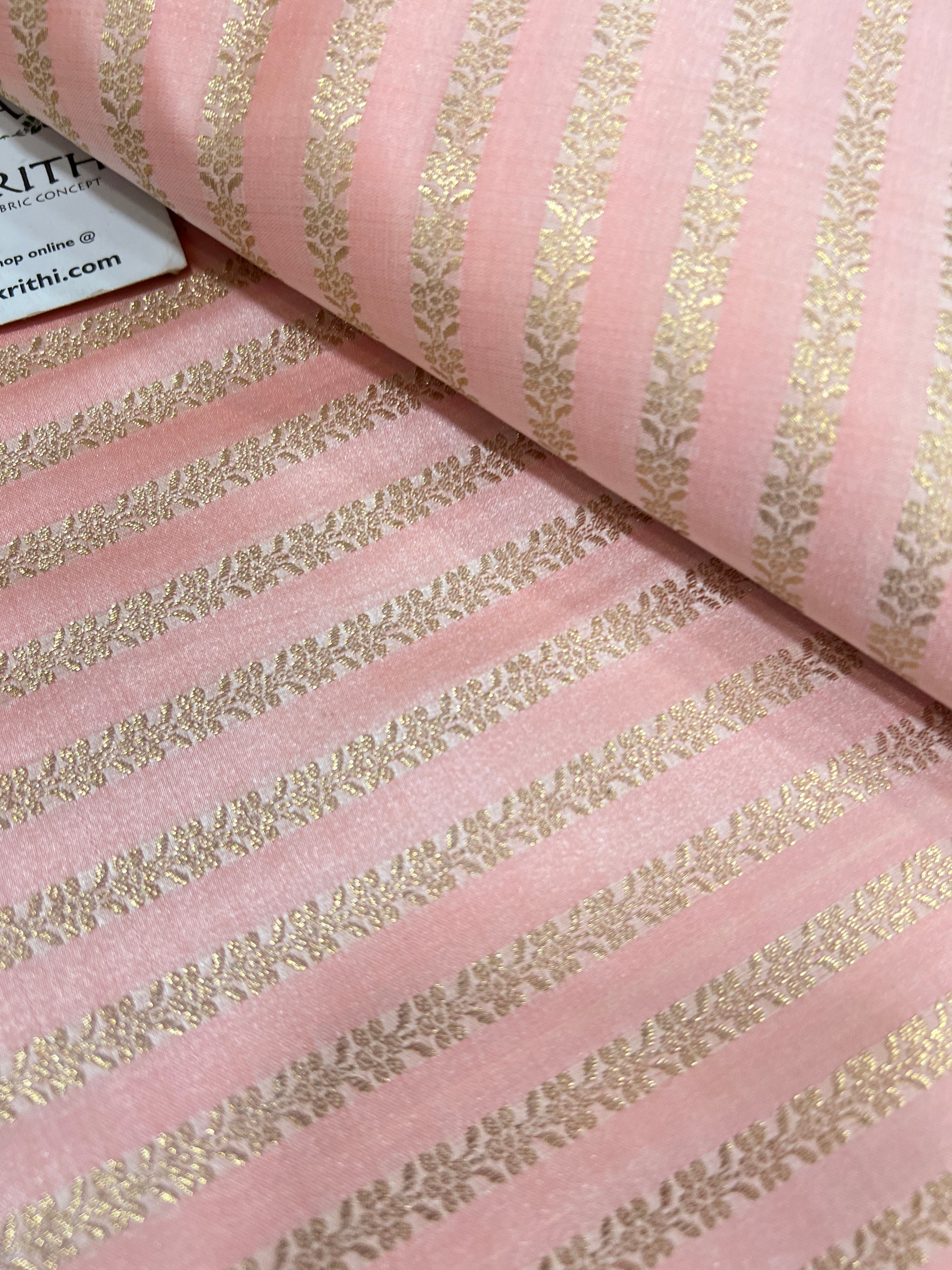 Pure Banarasi brocade fabric