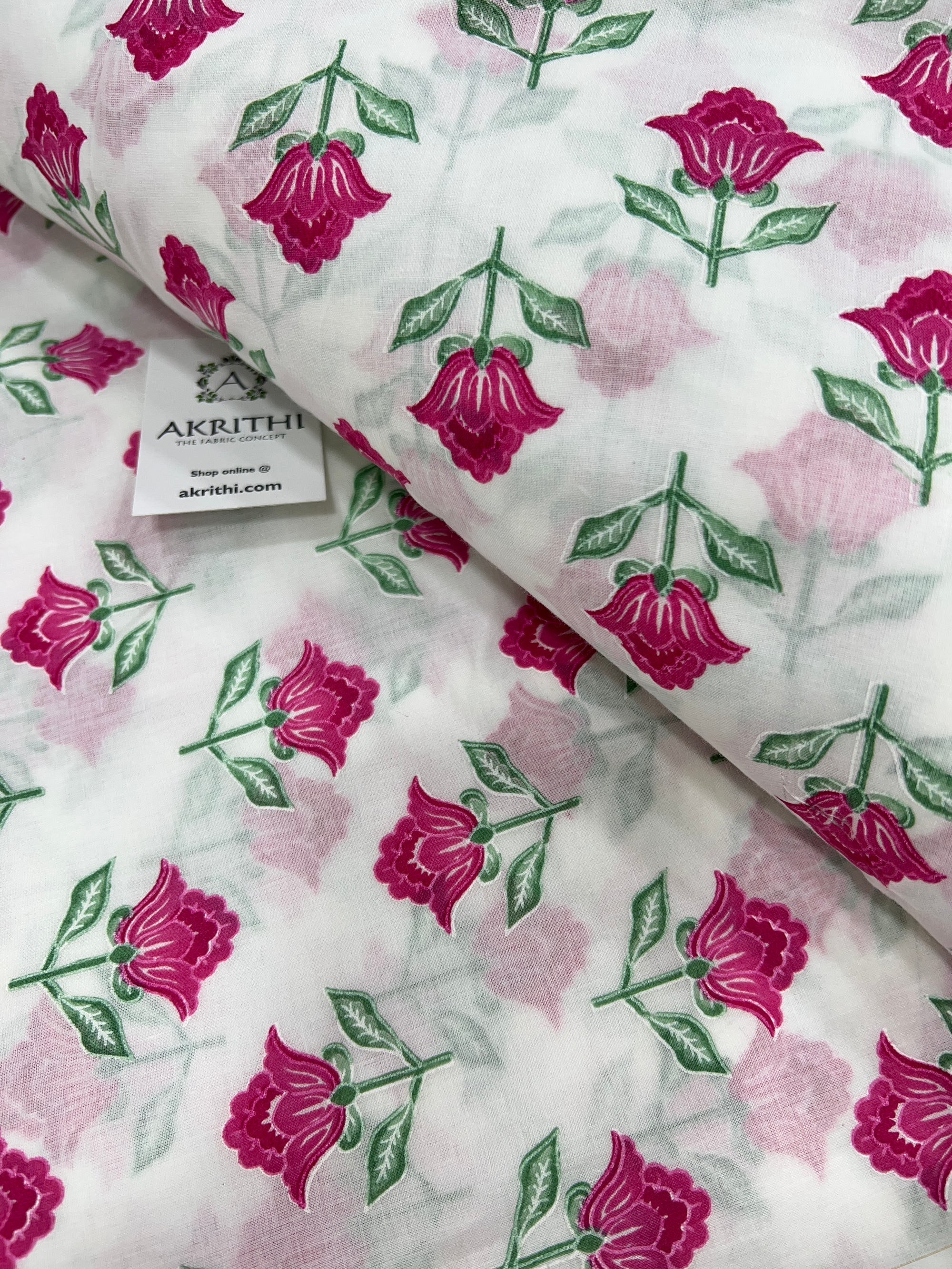 Printed pure cotton fabric