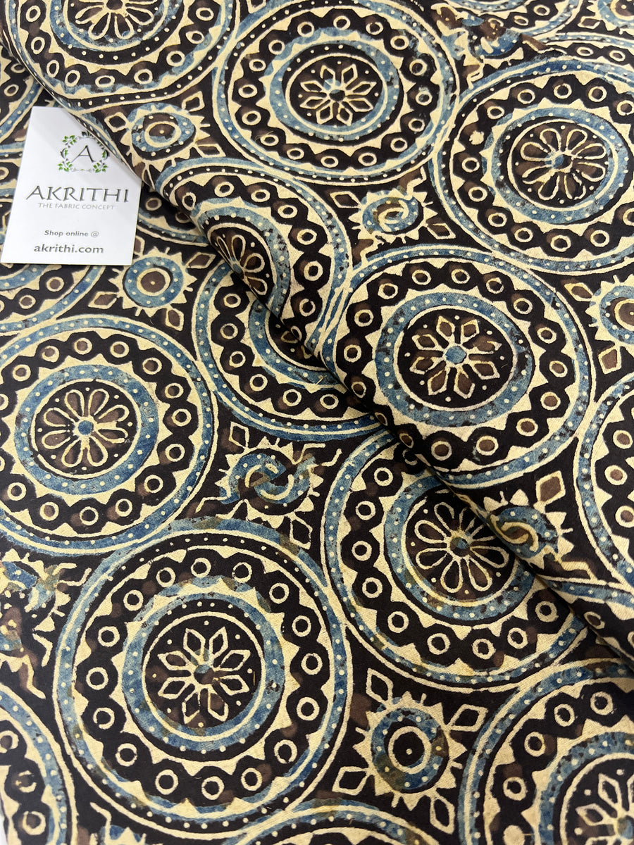 Ajrakh pure cotton fabric