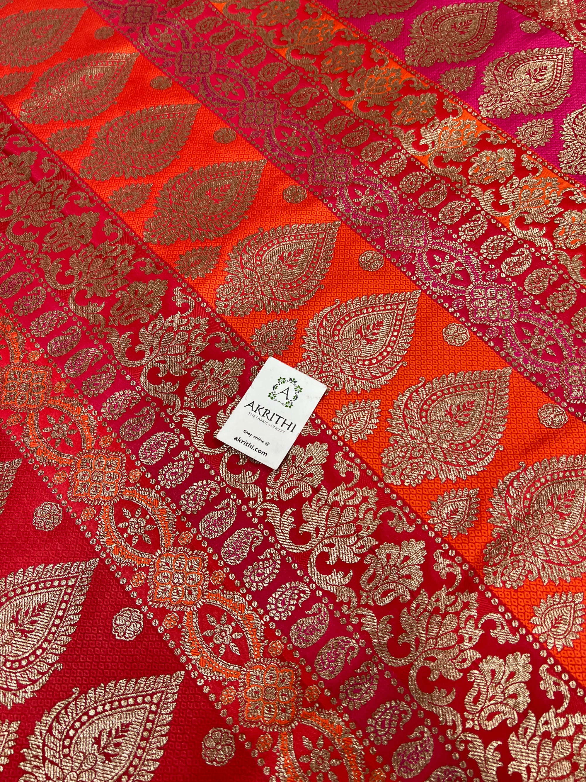 Pure Banarasi brocade fabric