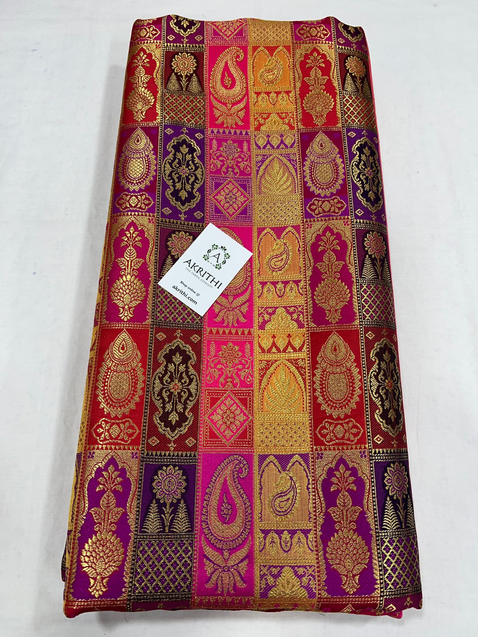 Pure Banarasi brocade fabric