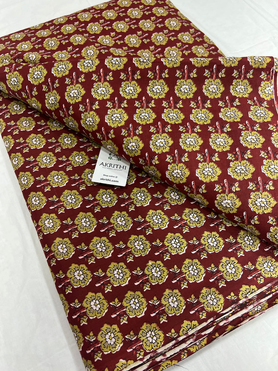 Printed pure cotton fabric