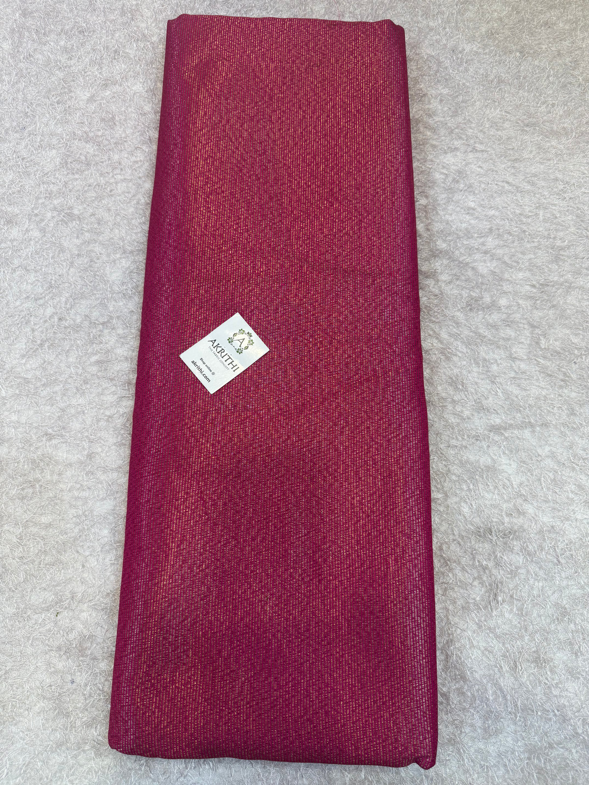 Pure Banarasi brocade striped antique zari fabric