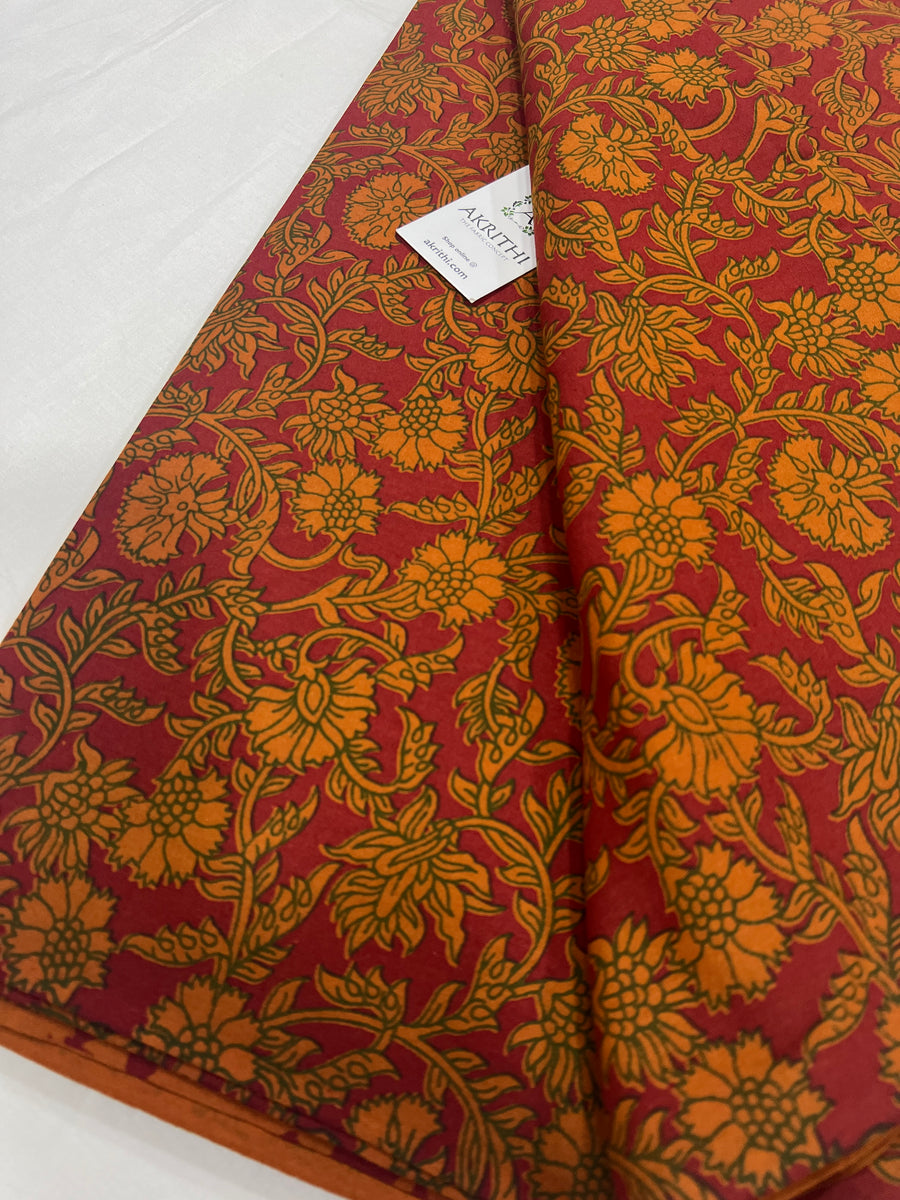 Block Printed pure cotton fabric