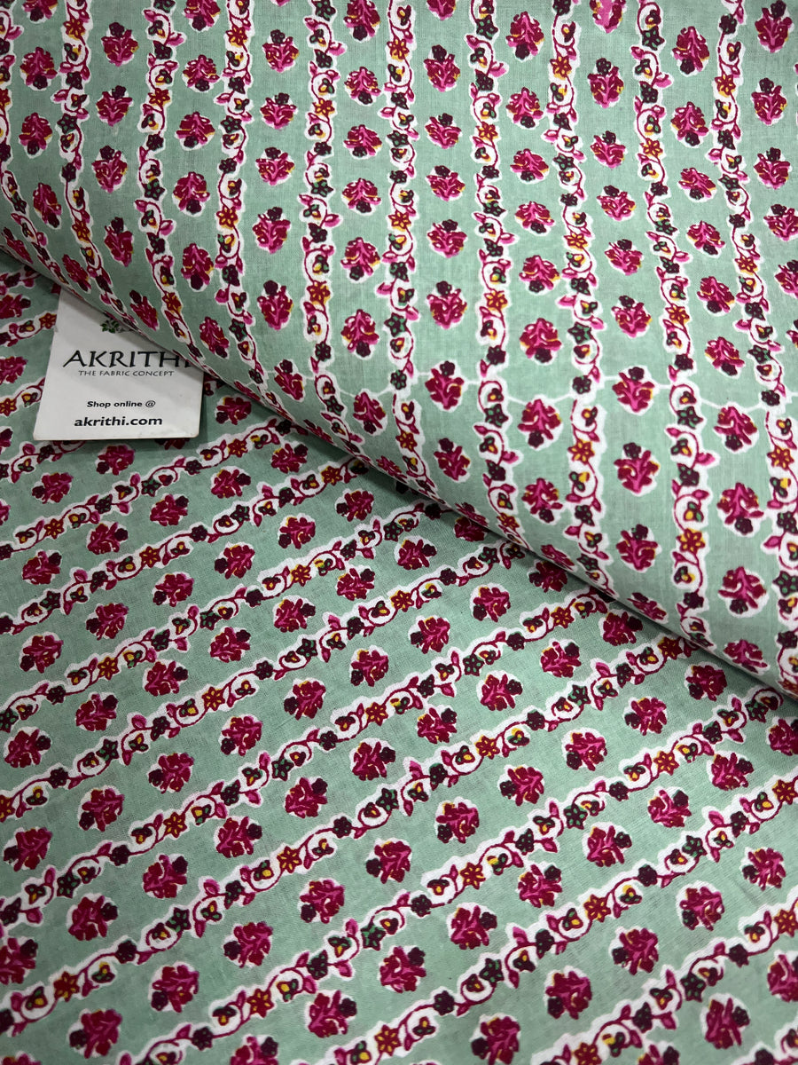 Printed pure cotton fabric