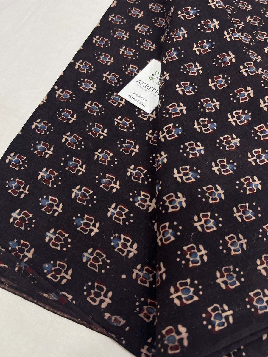 Ajrakh pure cotton fabric