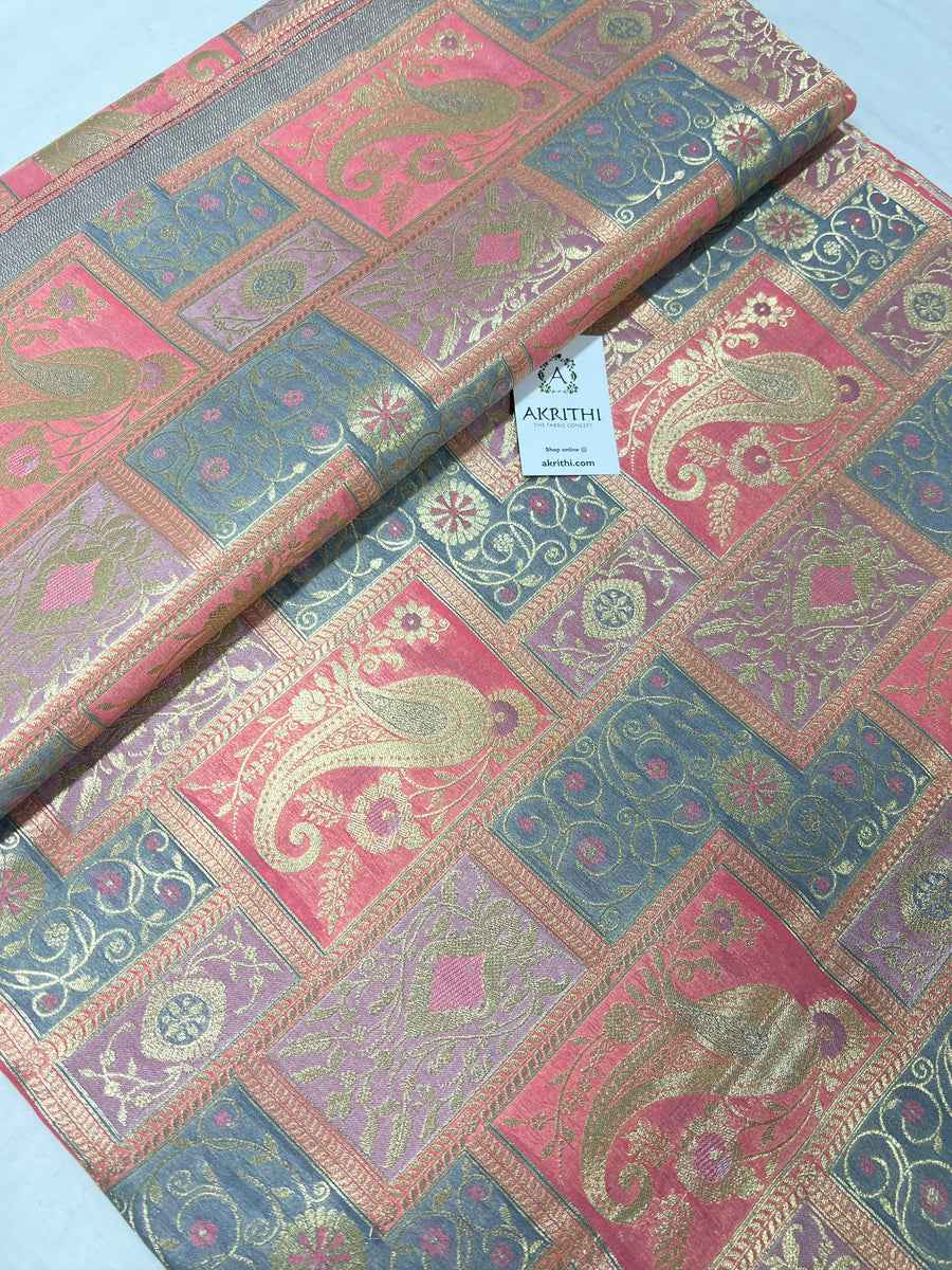 Pure Banarasi brocade fabric