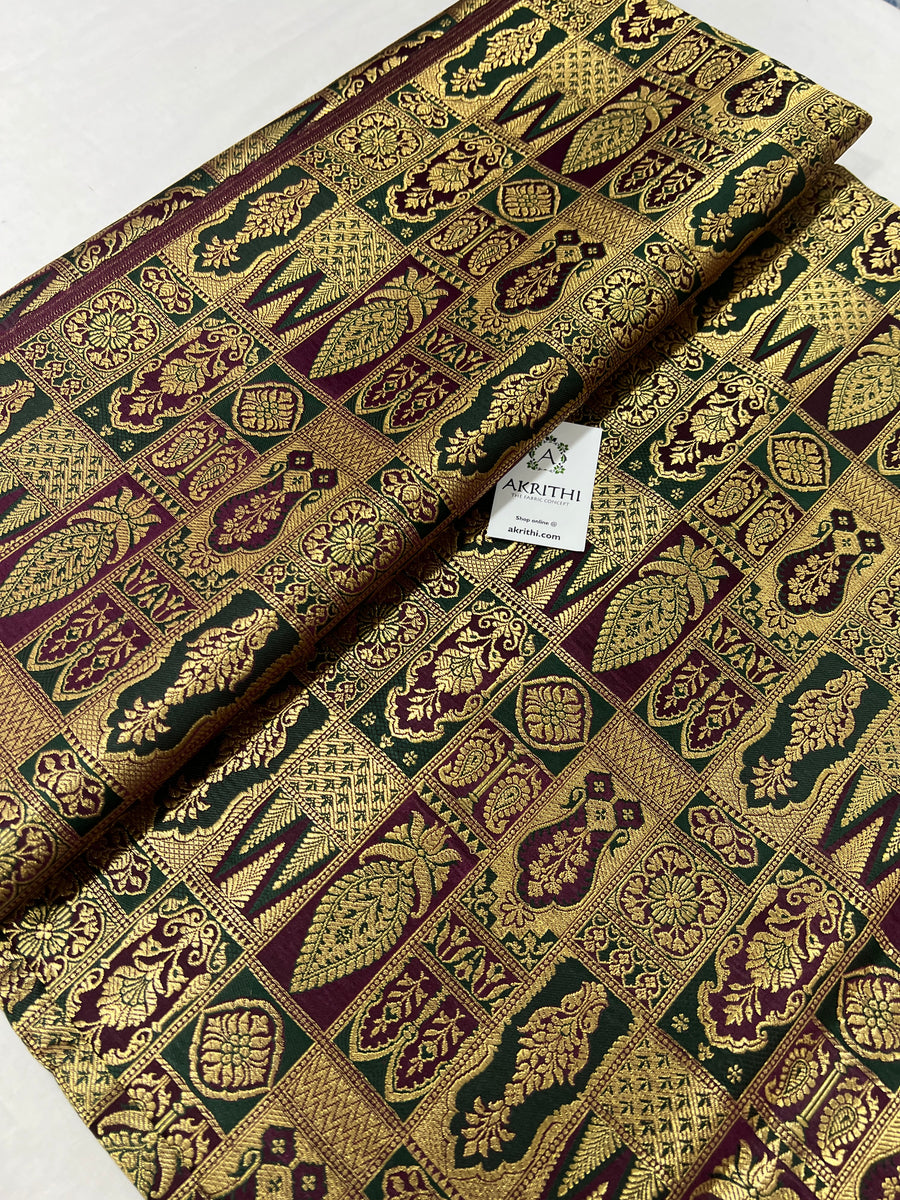 Pure Banarasi brocade fabric