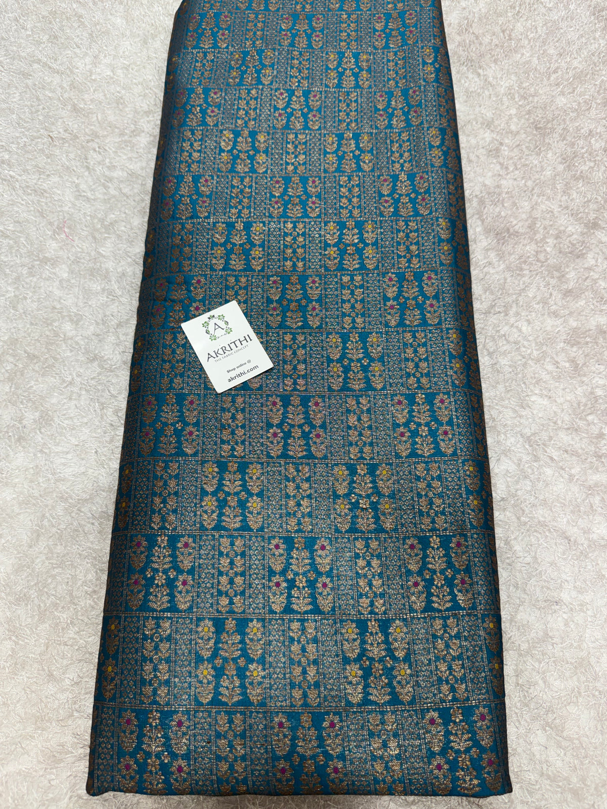 Pure Banarasi brocade antique zari fabric