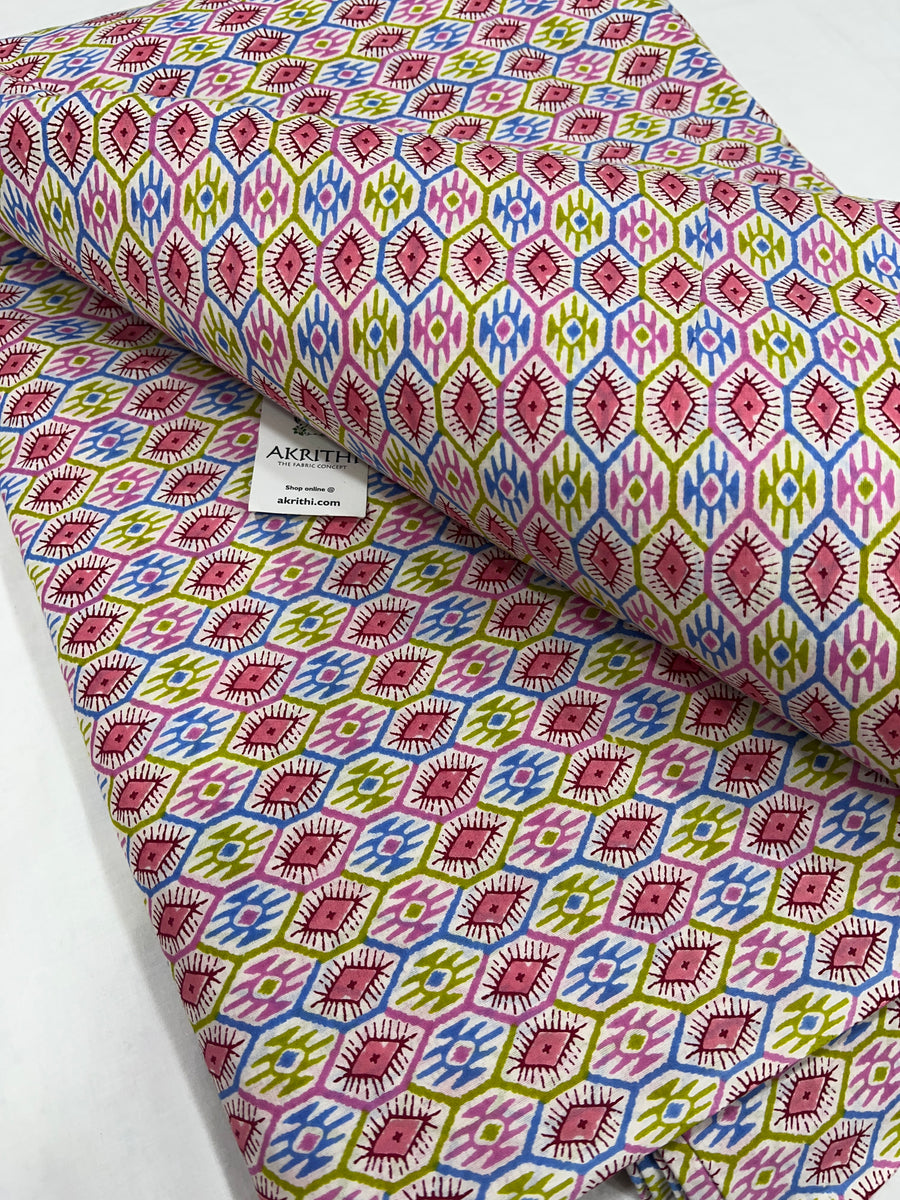 Printed pure cotton fabric