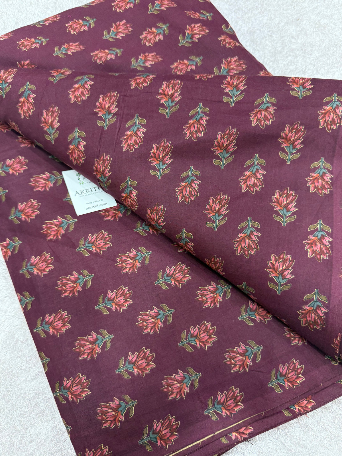 Printed pure cotton fabric