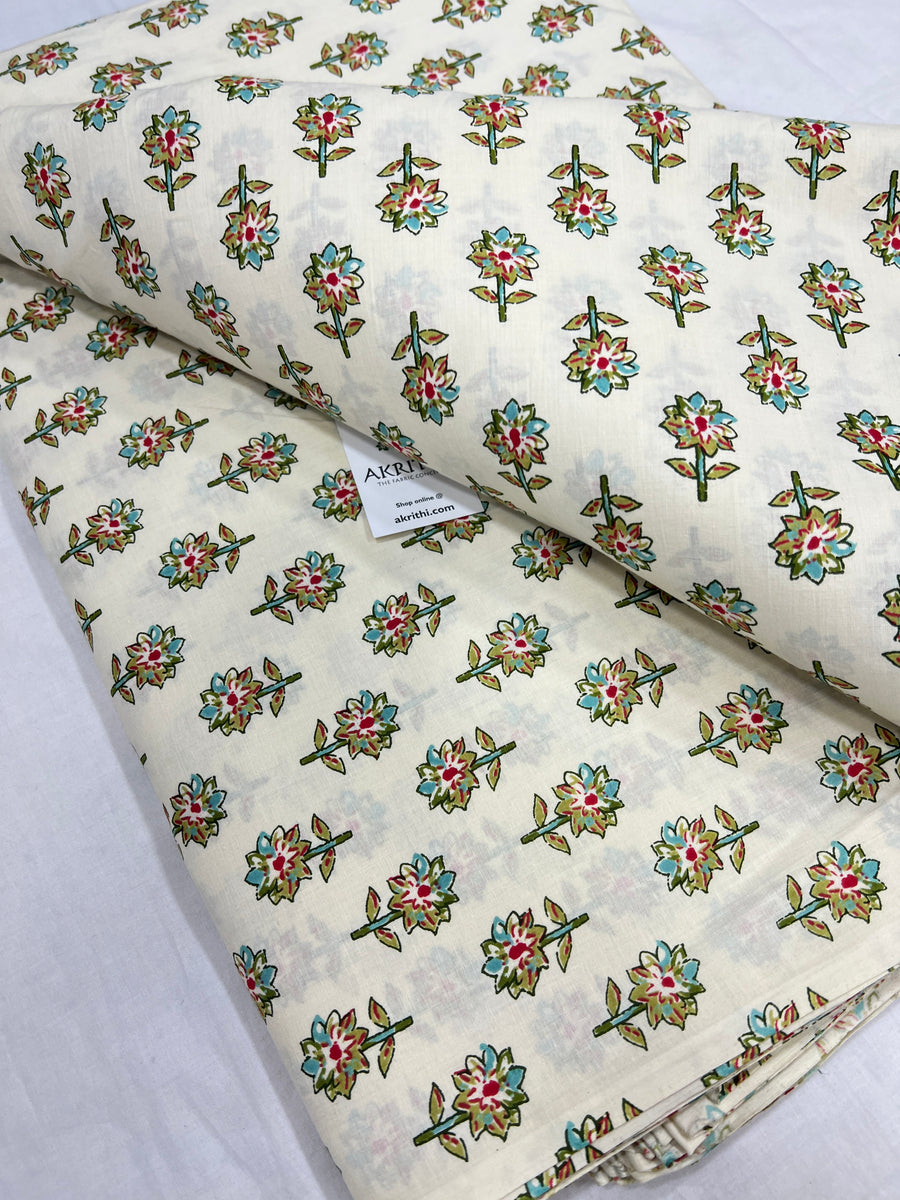 Printed pure cotton fabric