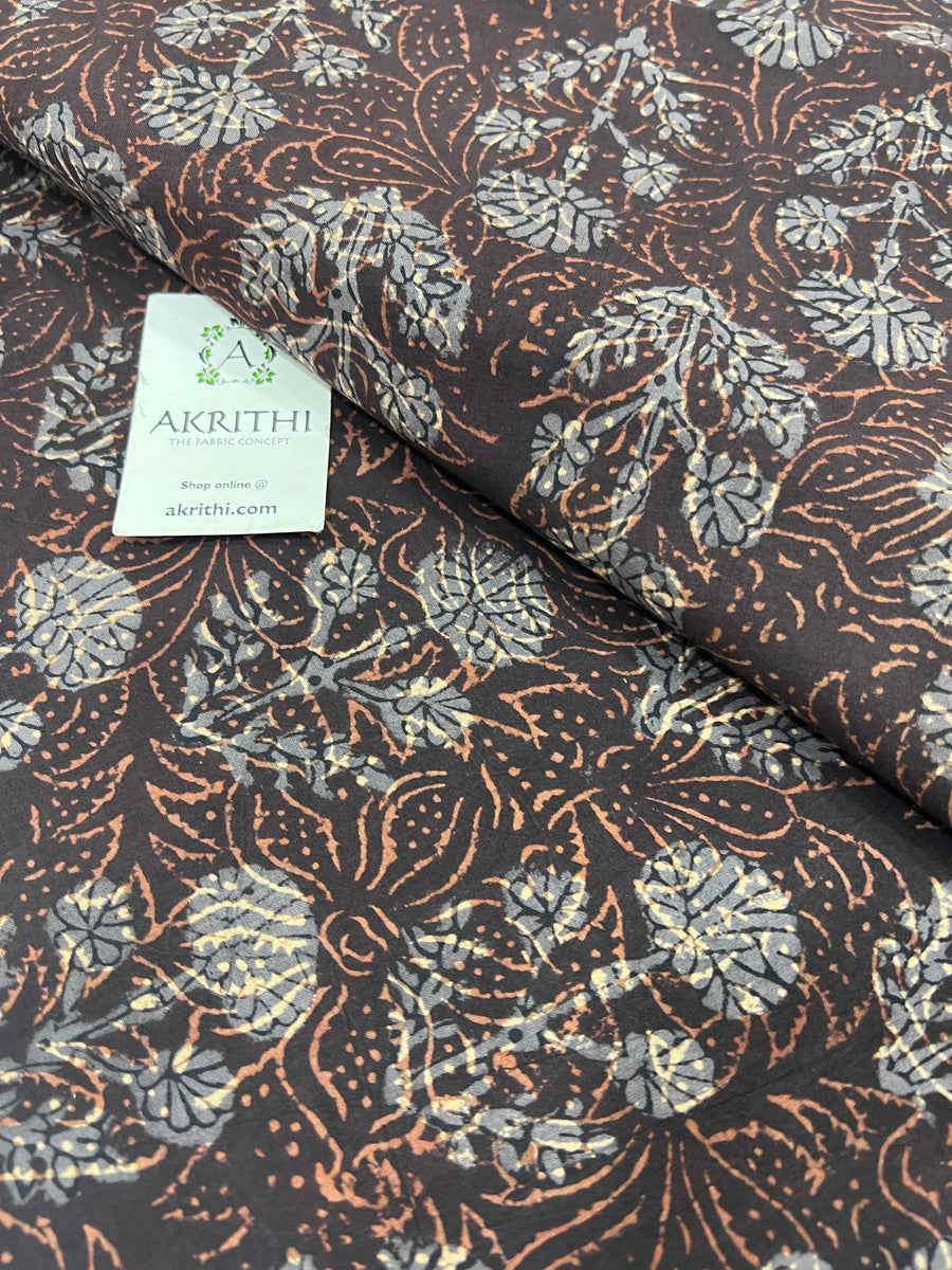 Hand block Printed pure cotton fabric