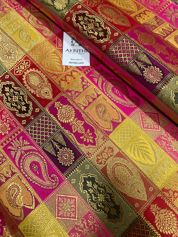 Pure Banarasi brocade fabric