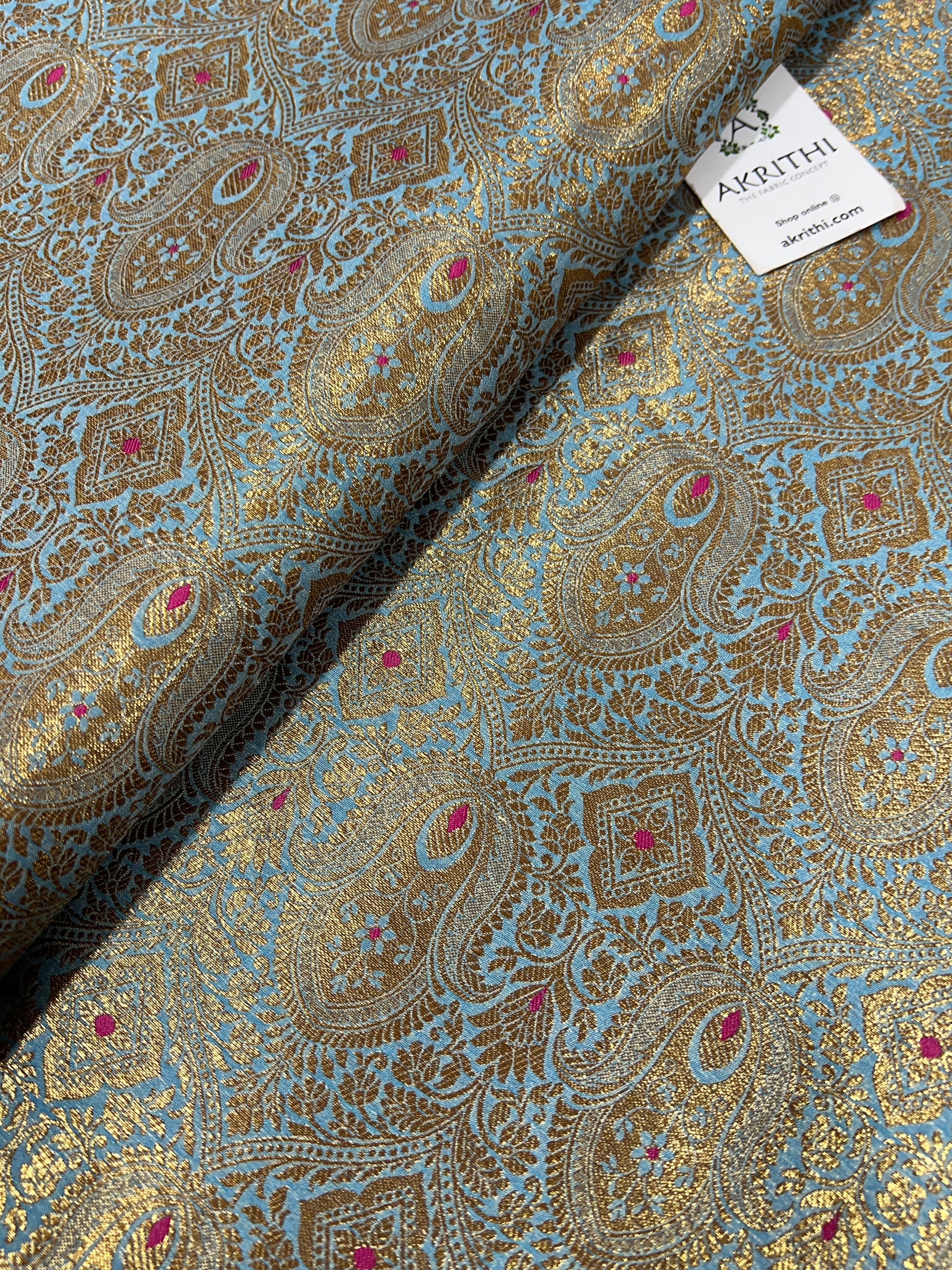 Pure Banarasi brocade fabric