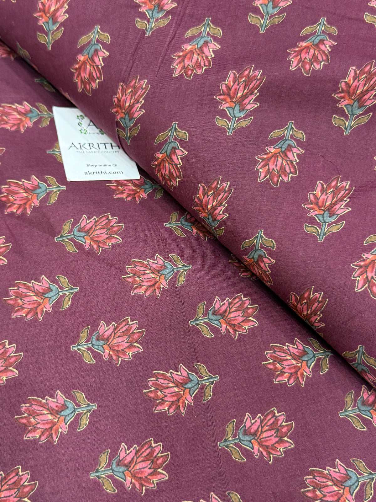 Printed pure cotton fabric
