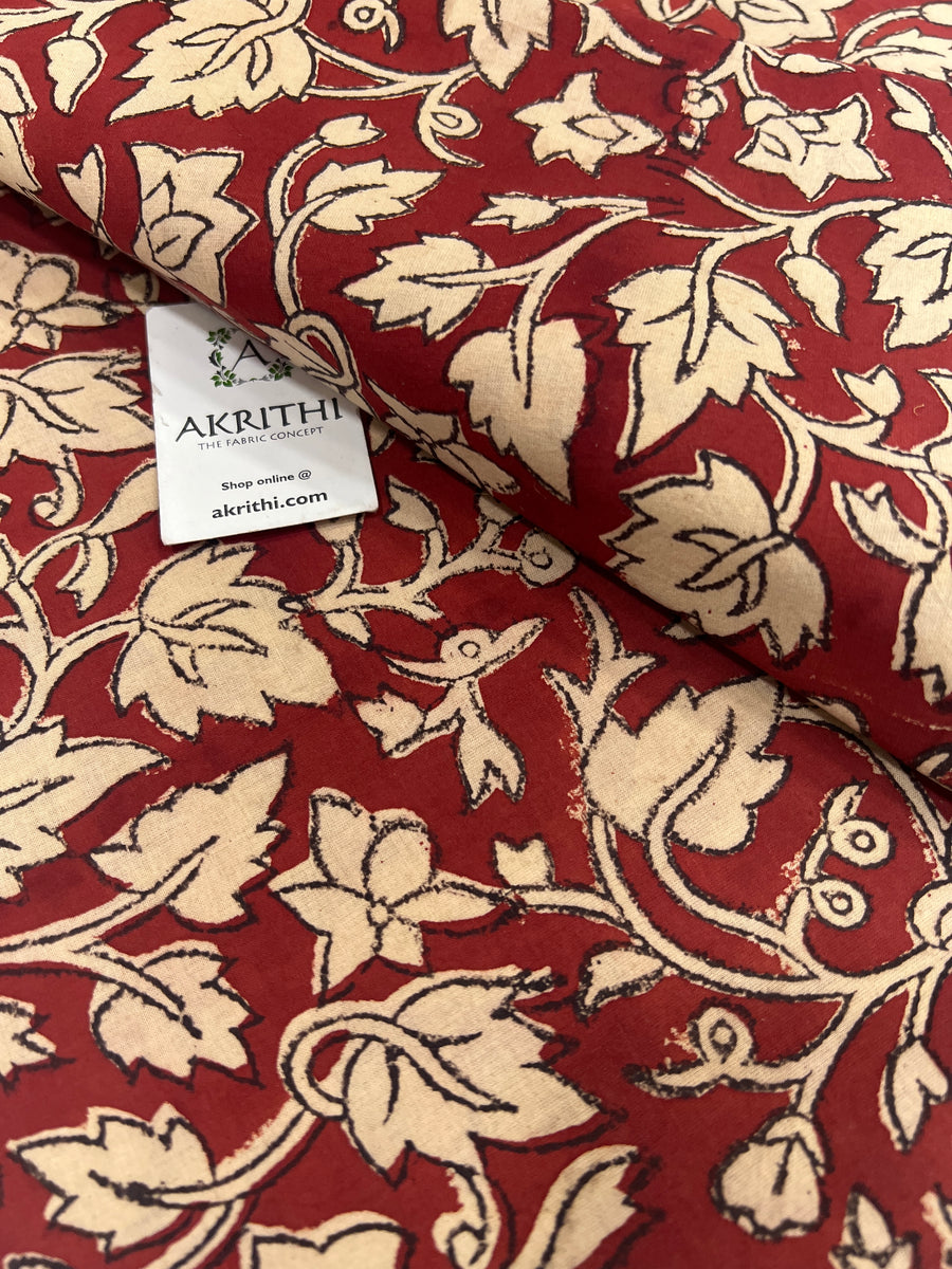 Hand block Printed pure cotton fabric