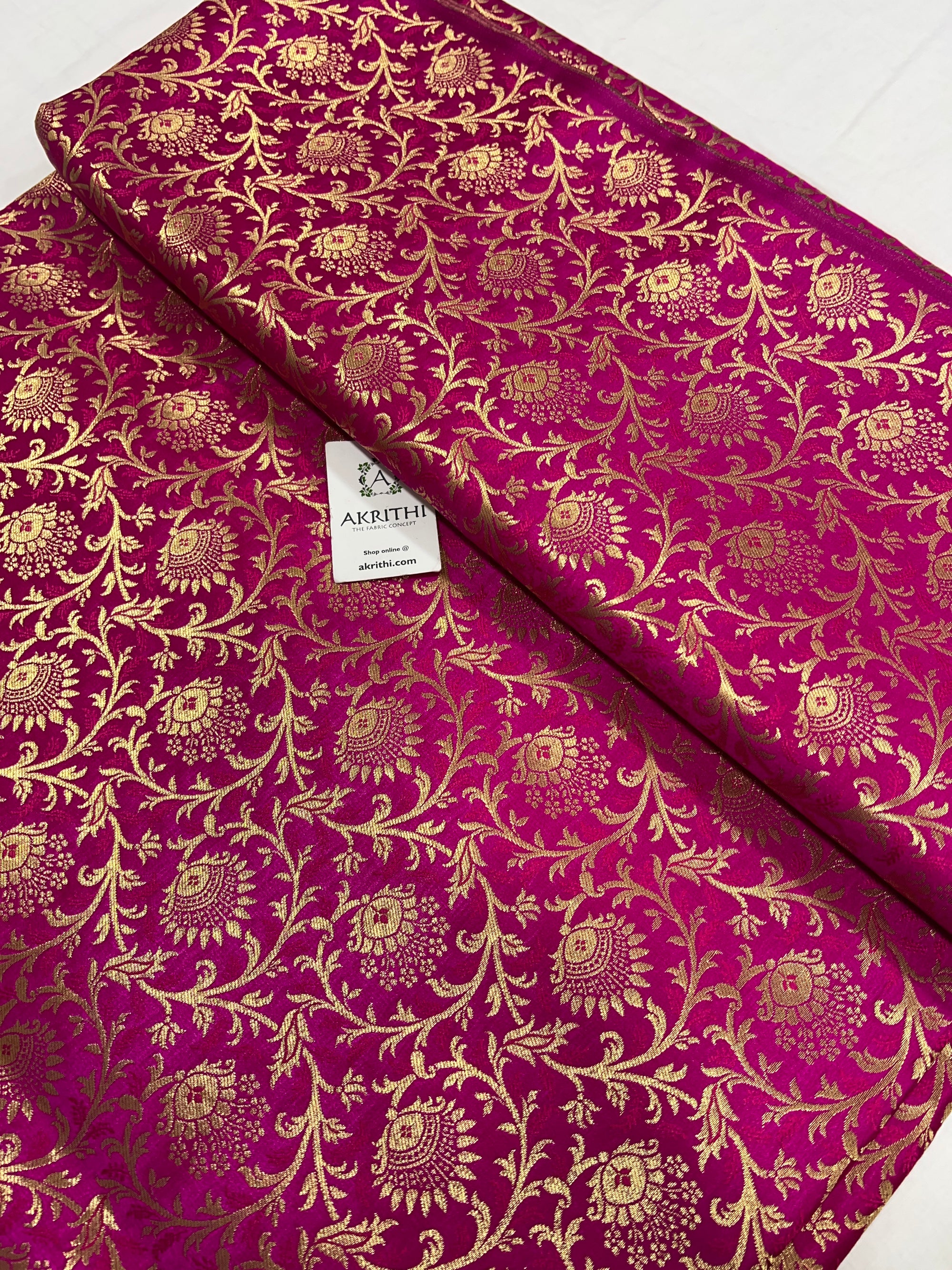 Pure Banarasi brocade fabric